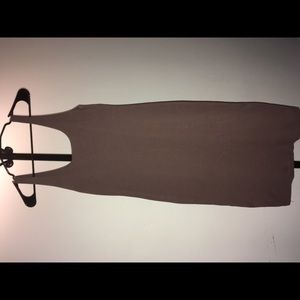 Taupe body con dress